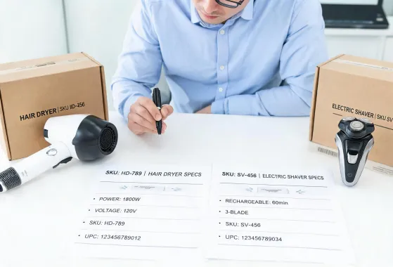 SKU review desk